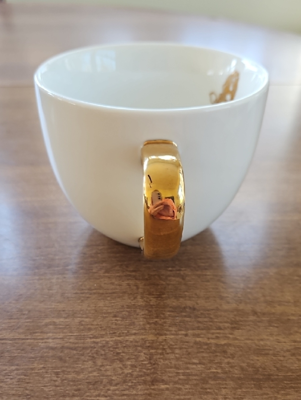 Lilly Pulitzer White Ceramic Mug with Gold Handle - Picture 5 of 8